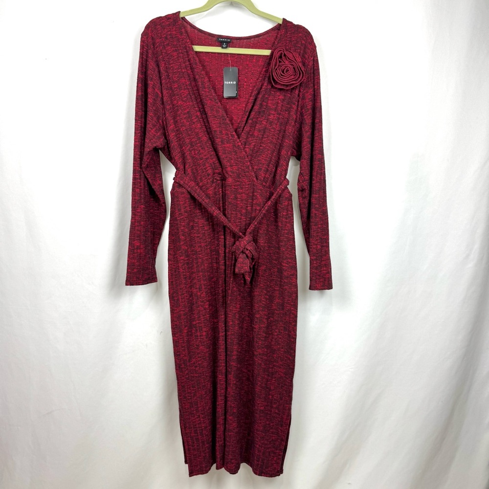 Torrid Red Long Sleeve Dress - Picture 3 of 16